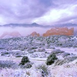 Red rocks winter